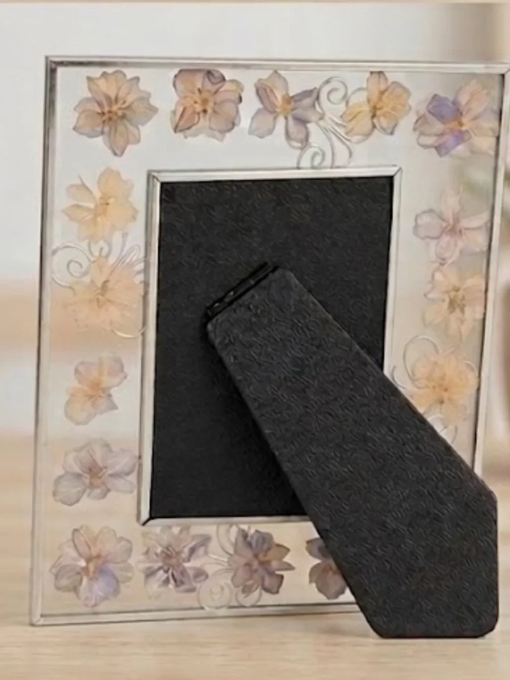 Vintage Style Pressed Flower Photo Frame for 3.5 x 5
